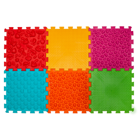 Masážní podložka “Ortek Mix Puzzle” 6 prvků Měkká