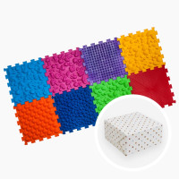 Masážní ortopedická podložka Ortek "Puzzle Mix" 8 modulů DÁREK