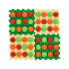 Masážní podložka Ortek Mix Puzzle 4 díly + 4 sady modulů Vzory