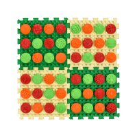 Masážní podložka Ortek Mix Puzzle 4 díly + 4 sady modulů Vzory