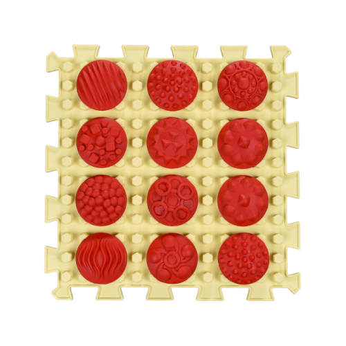 Masážní podložka Ortek Mix Puzzle 4 díly + 4 sady modulů Vzory