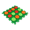 Masážní podložka Ortek Mix Puzzle 4 díly + 4 sady modulů Vzory