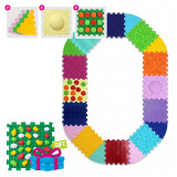 Masážní podložka Ortek Multi Mix 12 dílů + 8 sektorů Puzzle PLÁSTVE + Kameny jako dárek