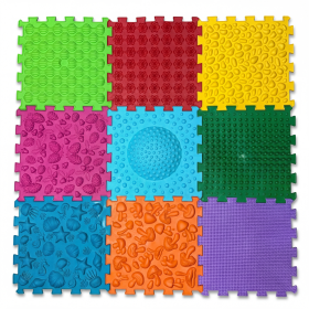 Masážní podložka Mix Puzzle 9 dílů AKTUALIZOVANÁ