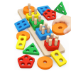 Dřevěná Montessori vkládačka Tvary 
