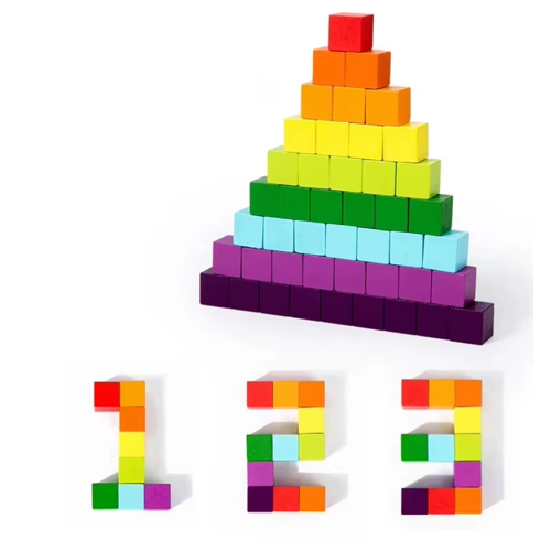 Dřevěná Montessori násobilka