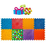 Masážní podložka Ortek Mix Puzzle, 8 dílů + modul Kameny