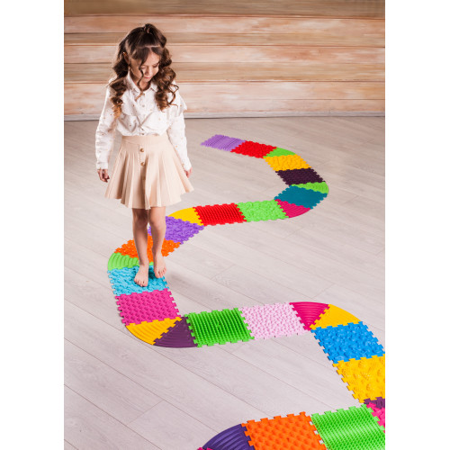Masážní podložka Ortek Puzzle 18 prvků + 10 trojúhelníků