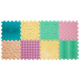 Masážní podložka Puzzle Mix Pastel 8 prvků Fyzioterapie psů