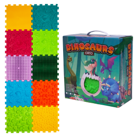 Masážní podložka Ortek Dinosauři Puzzle 10 prvků