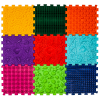 Masážní podložka Ortek Dinosauři Puzzle 9 prvků + 6 trojúhelníků