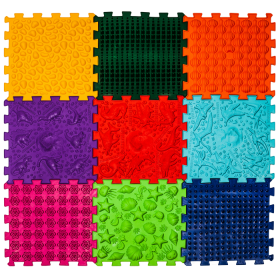 Masážní podložka Ortek Dinosauři Puzzle 9 prvků