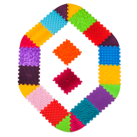 Masážní podložka Ortek Puzzle 14 prvků + 8 trojúhelníků Fyzioterapie psů