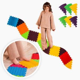 Masážní podložka Ortek Puzzle 6 prvků + 6 trojúhelníků