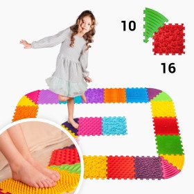 Masážní podložka Ortek Puzzle 16 prvků + 10 trojúhelníků
