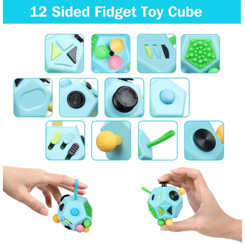Fidget kostka pro rozvoj jemné motoriky Senzorická antistresová hračka