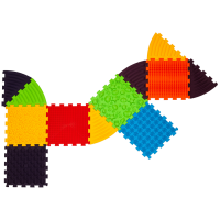 Masážní podložka Ortek Puzzle Mořské 8 prvků + 8 trojúhelníků