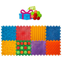 Masážní podložka Ortek Mix Puzzles, 8 dílků + vzory zdarma