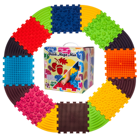 Masážní podložka Ortek Puzzle 8 prvků + 8 trojúhelníků