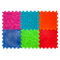 Masážní ortopedické podložky "Puzzle Mix" 6 modulů