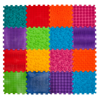 Smyslová masážní podložka pro psy Puzzle "Mega Mix" 16 modulů Fyzioterapie psů