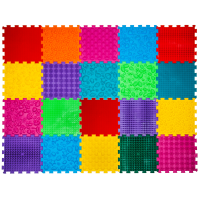 Smyslová masážní podložka pro psy Puzzle "Puzzle Mix" 20 modulů Fyzioterapie psů