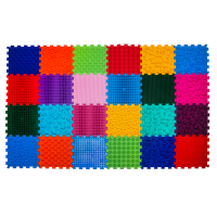 Masážní ortopedická podložka Ortek "Puzzle Mix" 24 modulů Fyzioterapie psů