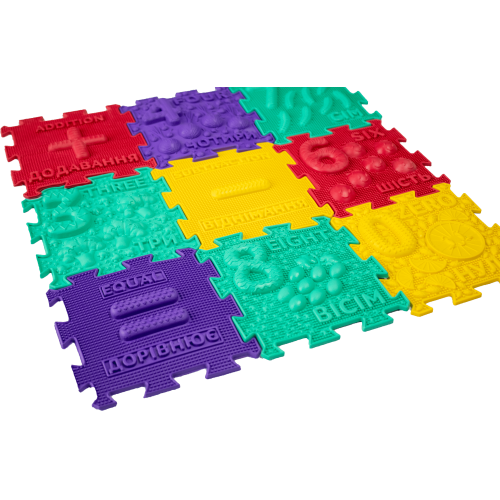 Masážní podložka Puzzle Ortek Matematika 32 modulů