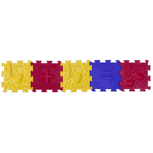 Masážní podložka Puzzle Ortek Matematika 32 modulů