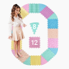 Masážní podložka Ortek Mega Mix Puzzle 12 dílů + 8 sektorů PASTEL