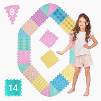 Masážní podložka Ortek Mega Mix Puzzle 14 dílů + 8 sektorů PASTEL