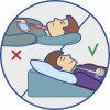 Ortopedický polštář Klín antireflux Široký Ortek j2540SW Klinový podhlavník