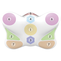 Polštář proti vráskám ortopedický “Butterfly” Ortek J2539 59х39х14cm