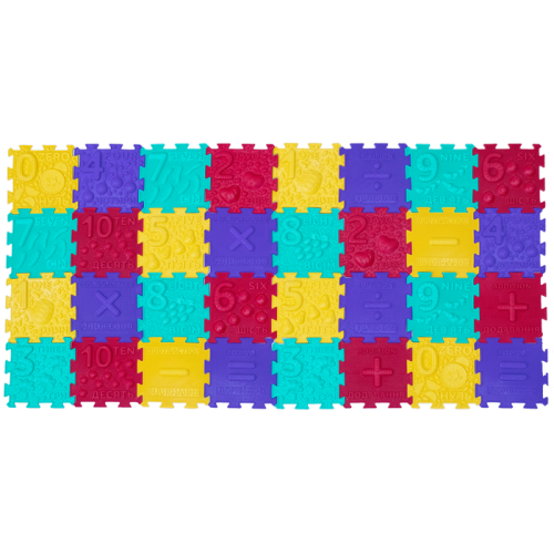 Masážní podložka Puzzle Ortek Matematika 32 modulů
