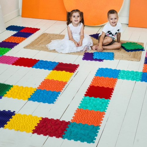 Masážní ortopedické podložky Ortek Puzzle "Mega Mix" 12 modulů