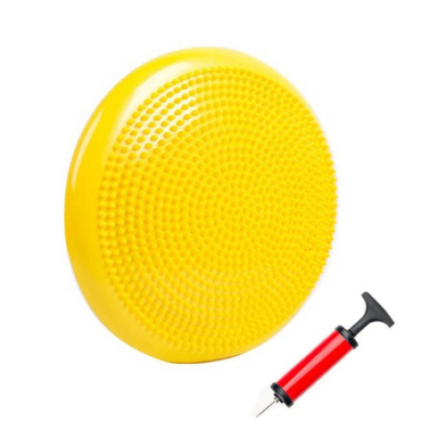 Masážní balanční poduška D 33 cm, nafukovací s pumpičkou