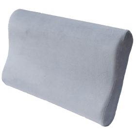Ortopedický polštář s paměťovým efektem s válečky pro dospělé měkký 58х40cm XL Oblak Olvi J2526 Šedý